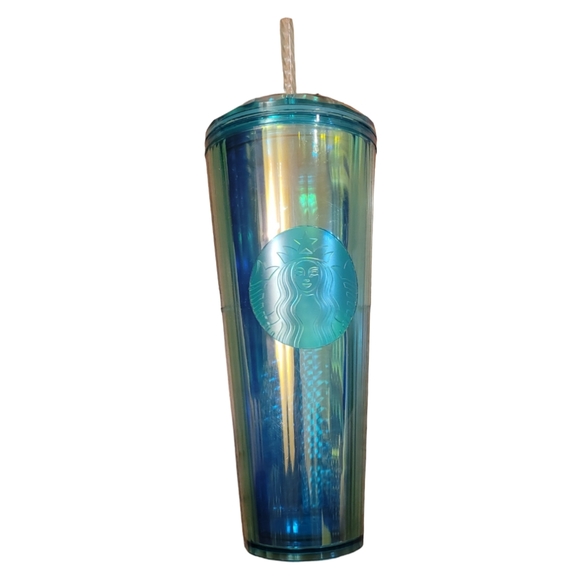 Starbucks Translucent Turquoise Tumbler 24 oz - Picture 9 of 10